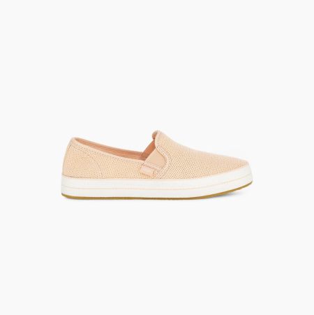 UGG Bren Slip-On Light Orange Sneakers for Women (EVMD72413)